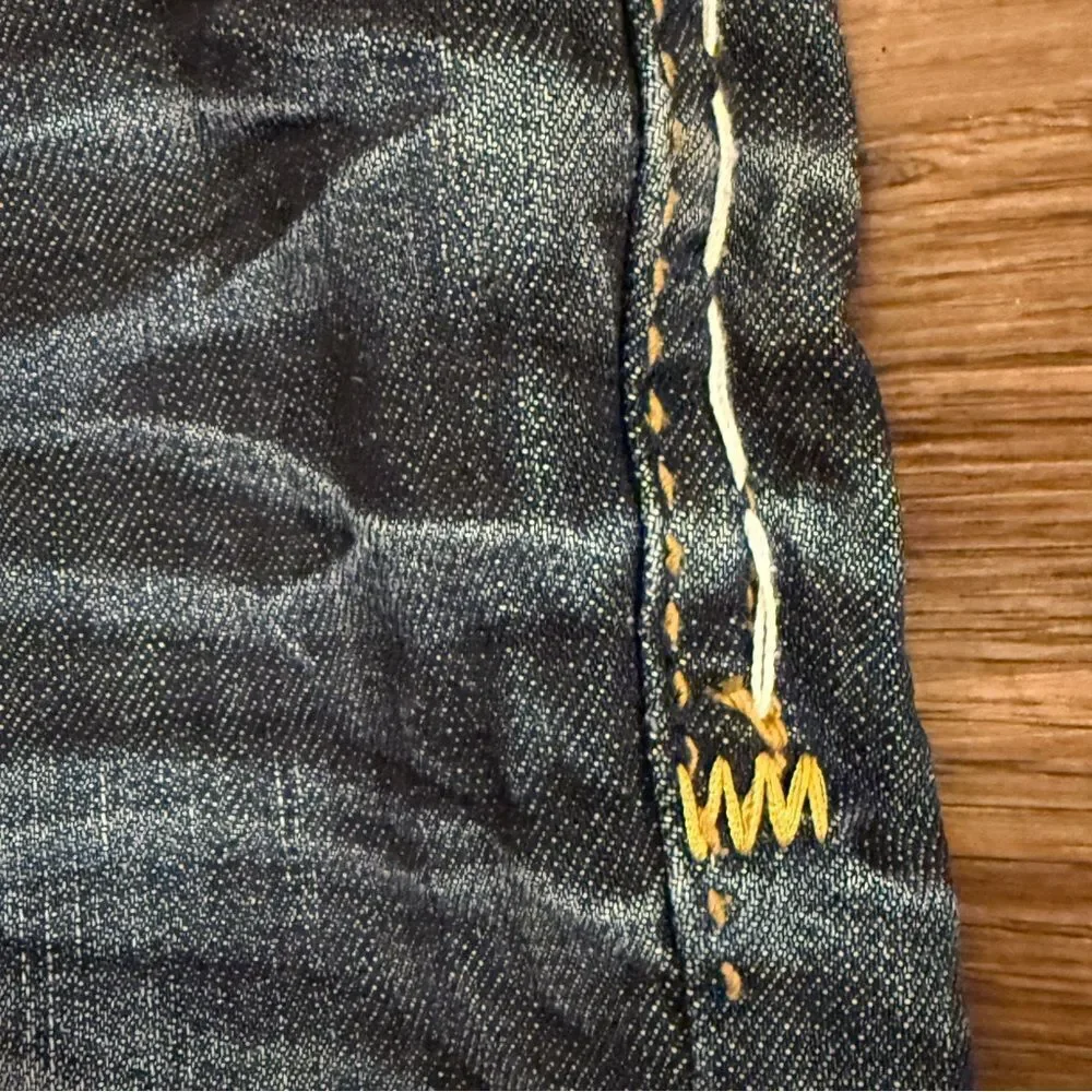 COOGI Blue Bootcut Jeans with Classic Large Detail Stitching Size 9/10